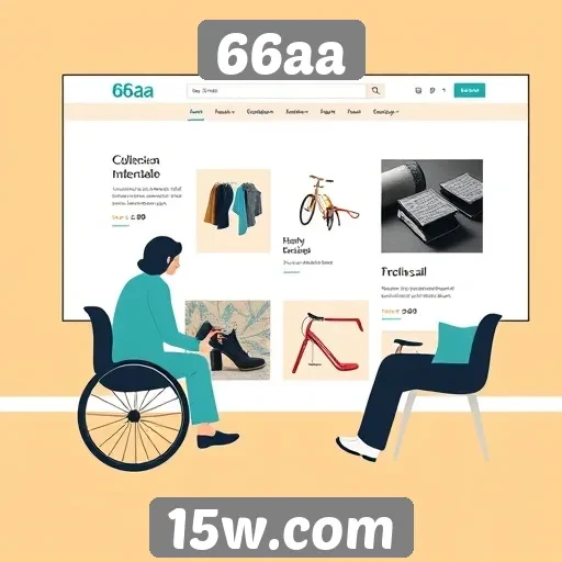 Acessibilidade e suporte no site 66aa